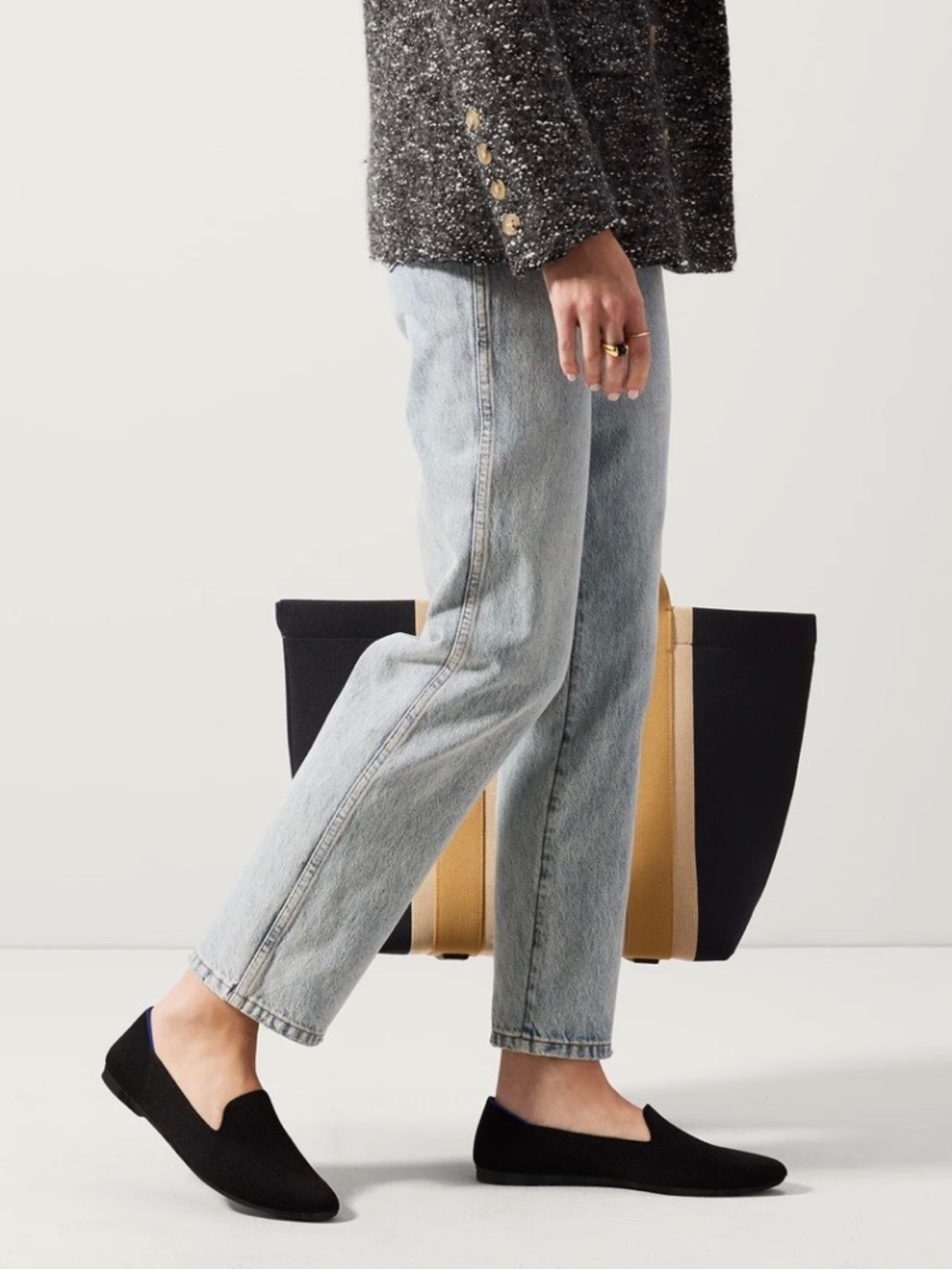 Rothy's Black Knit Flats